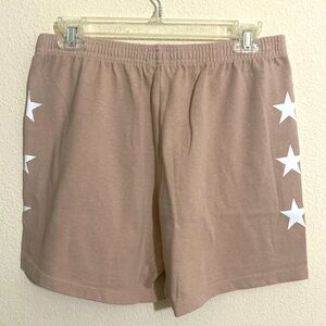 MONROW Women's Star Prints Light Weight Vintage Style Sweatshorts Size XS